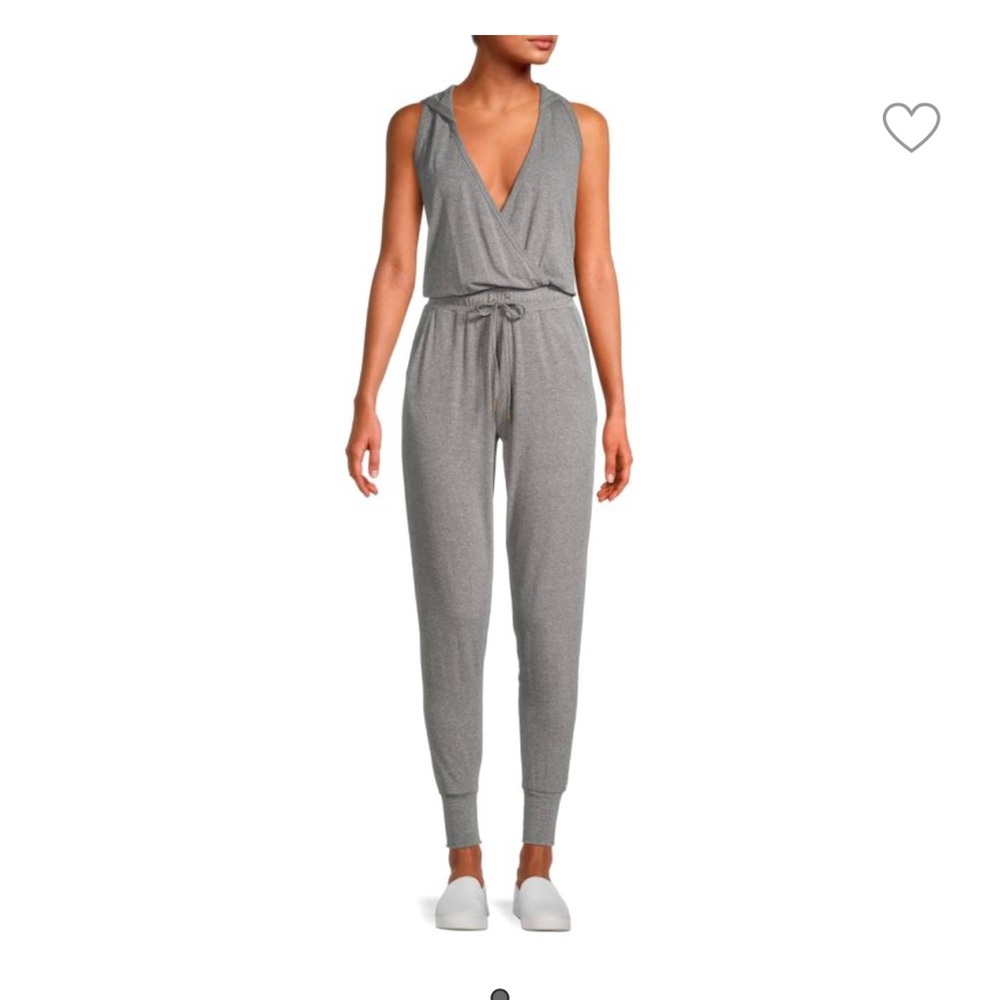 SPLENDID Hooded Faux Wrap Jumpsuit size XS
